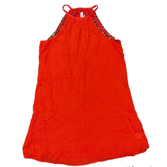 The Vanity Room Beaded & Pompom Trim Sleeveless Red Sz Medium - Picture 1 of 8